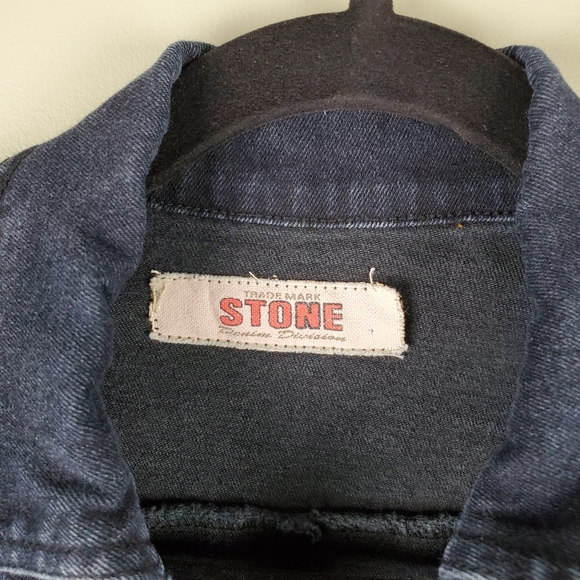 Stone Blue Denim Jean Jacket Size Small - Picture 2 of 4
